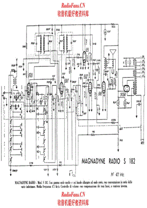 Magnadyne S182 电路原理图.pdf