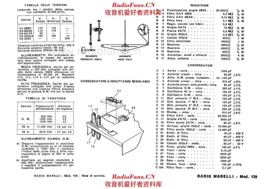 Radiomarelli 128 tuning cord 电路原理图.pdf_第1页