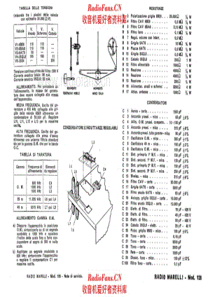 Radiomarelli 128 tuning cord 电路原理图.pdf