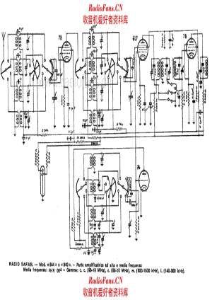 SAFAR 844 940 RF and IF Amplifier unit 电路原理图.pdf