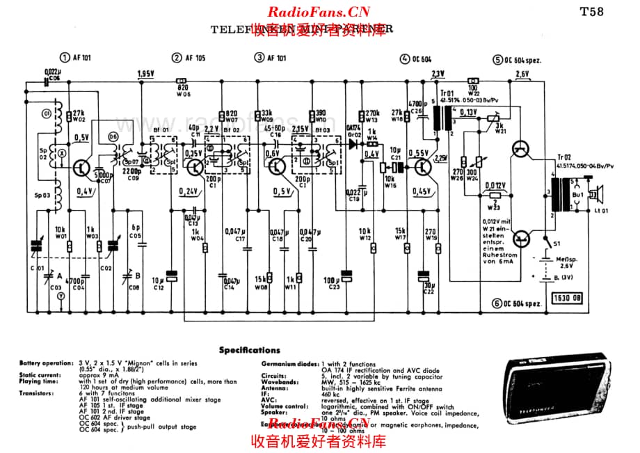 Telefunken Mini Partner 电路原理图.pdf_第1页