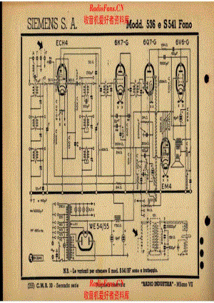 Siemens S 536 - S 541 电路原理图.pdf