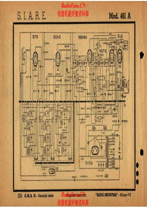 Siare Crosley 461A 电路原理图.pdf