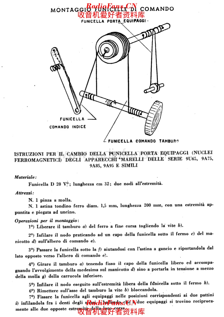 Radiomarelli 9U65G tuning cord II 电路原理图.pdf_第1页