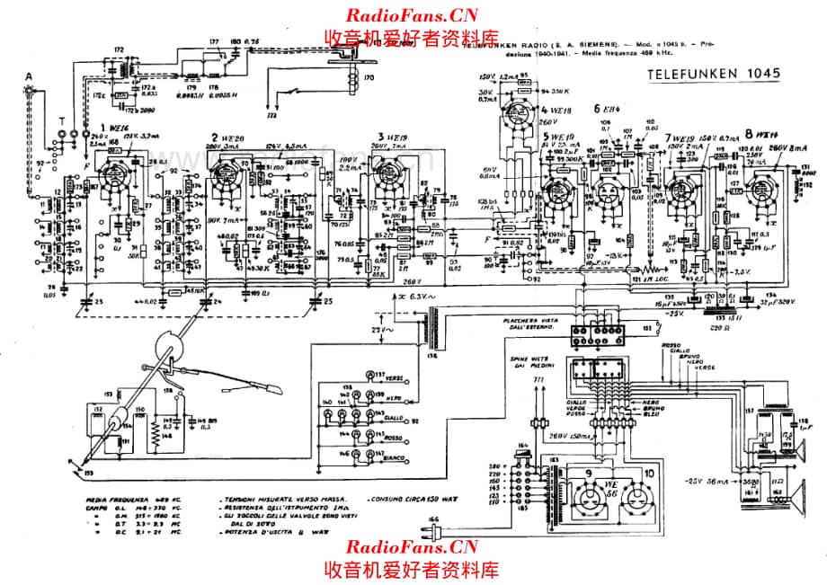 Siemens Telefunken 1045 电路原理图.pdf_第1页