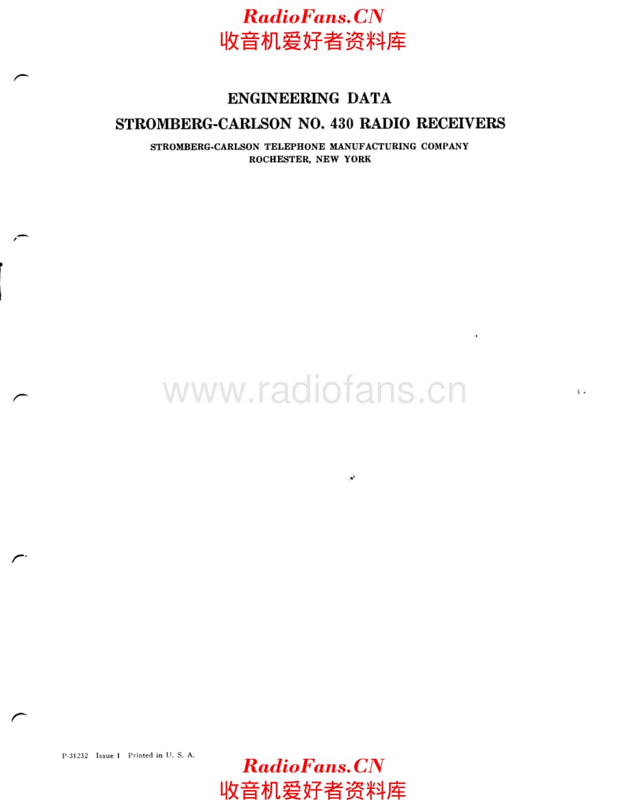 Stromberg Carlson 430 service manual 电路原理图.pdf_第1页