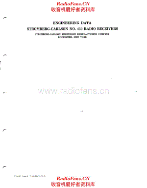 Stromberg Carlson 430 service manual 电路原理图.pdf