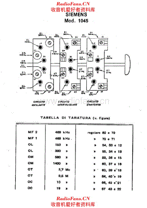 Siemens Telefunken 1045 alignment 电路原理图.pdf