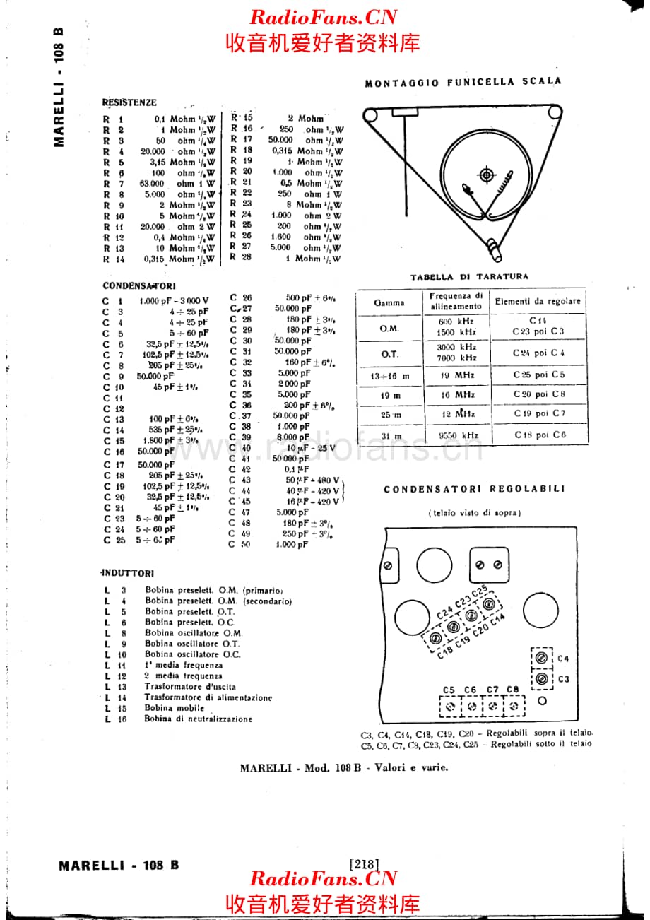 Radiomarelli 108B-Note 电路原理图.pdf_第1页