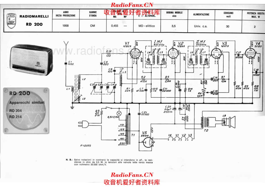 Radiomarelli RD200_2 电路原理图.pdf_第1页