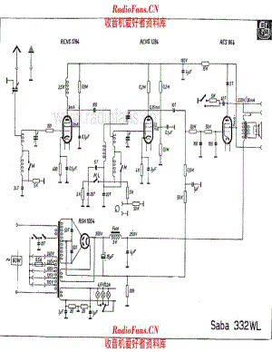 SABA 332WL 电路原理图.pdf