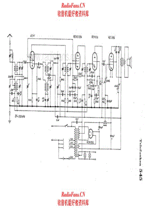 Siemens Telefunken 545 alternate 电路原理图.pdf