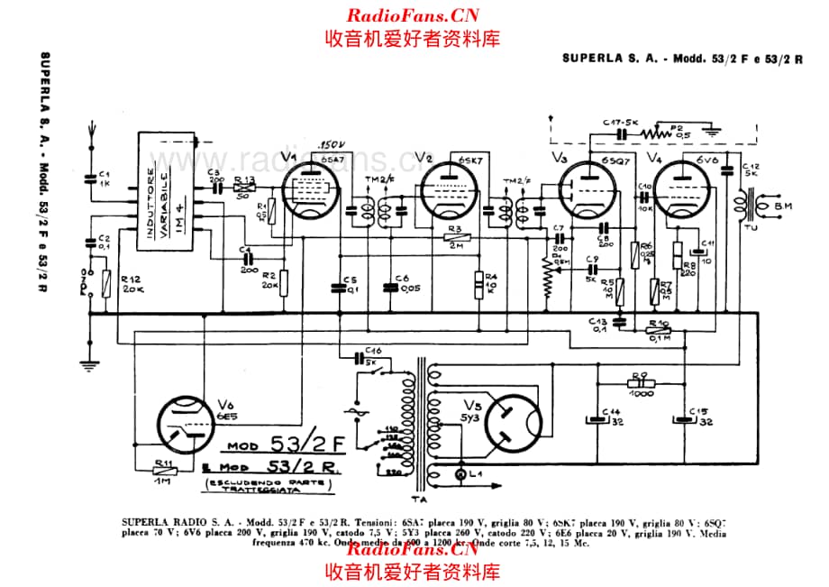 Radio Superla 53-2F 53-2R 电路原理图.pdf_第1页
