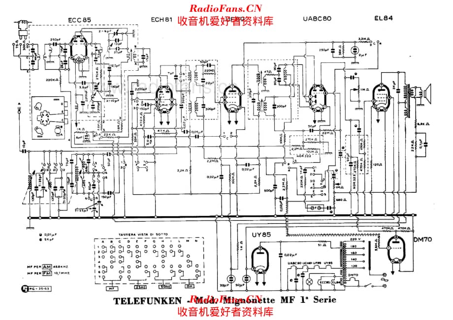 Telefunken Mignonette MF I series alternate 电路原理图.pdf_第1页
