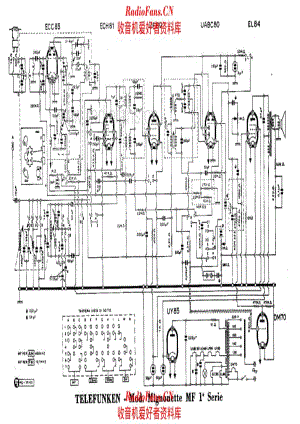 Telefunken Mignonette MF I series alternate 电路原理图.pdf