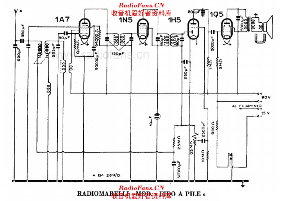 Radiomarelli Fido a pile_2 电路原理图.pdf_第1页
