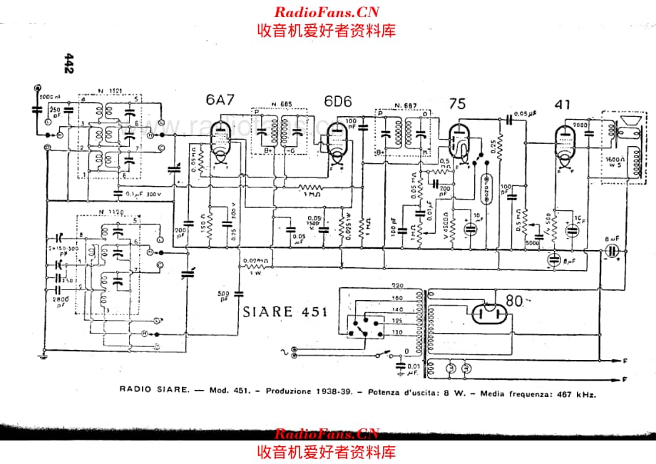 Siare Crosley S-451 电路原理图.pdf_第1页