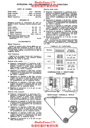 Radiomarelli 161 162 alignment 电路原理图.pdf
