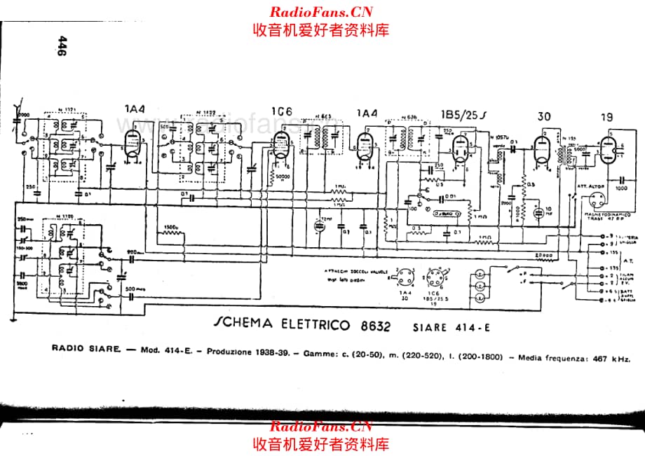 Siare Crosley S-414E 电路原理图.pdf_第1页