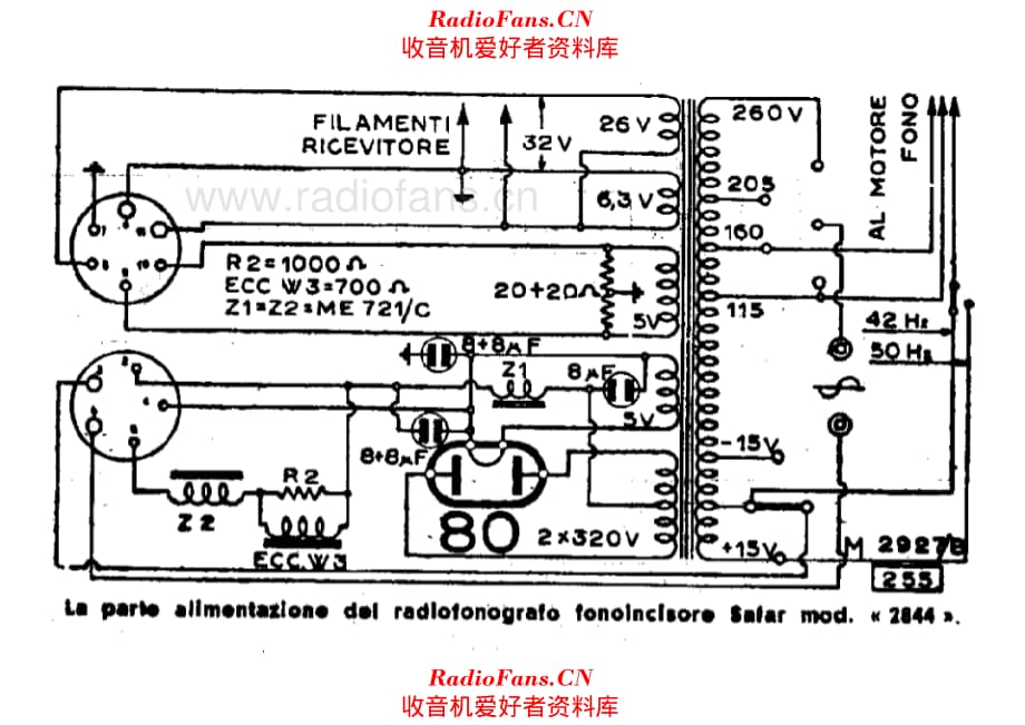 SAFAR 2844 Power Supply unit 电路原理图.pdf_第1页