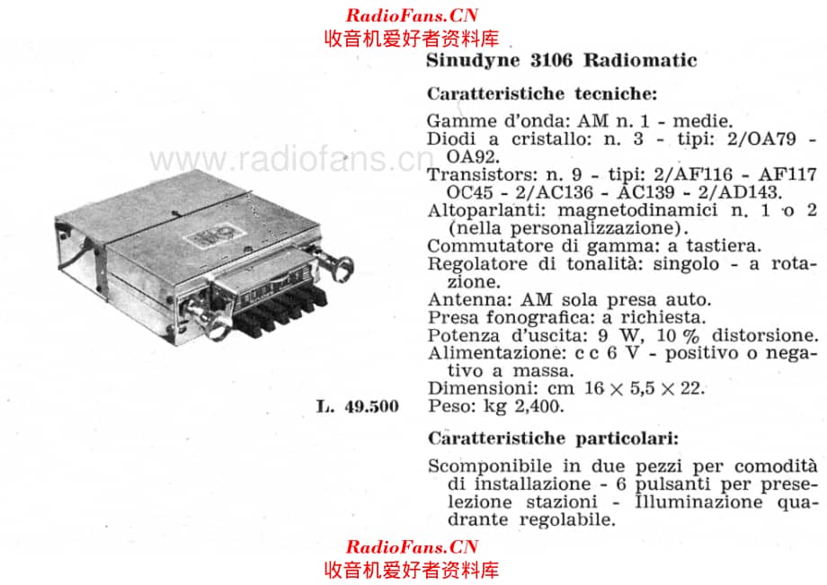 Sinudyne 3106 specs 电路原理图.pdf_第1页
