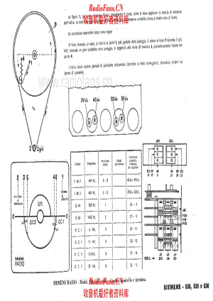 Siemens 530 538C 630 alignment and tuning cord 电路原理图.pdf