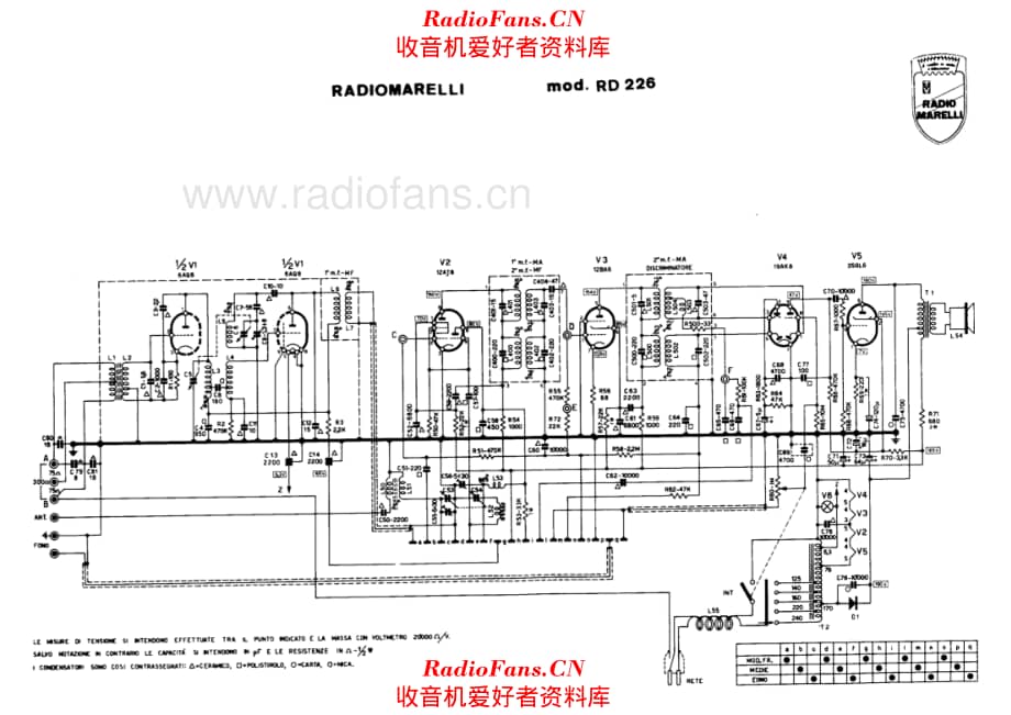 Radiomarelli RD226 电路原理图.pdf_第1页
