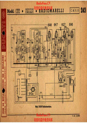 Radiomarelli 8A05_2 电路原理图.pdf