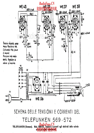 Siemens Telefunken 569 572 voltages 电路原理图.pdf