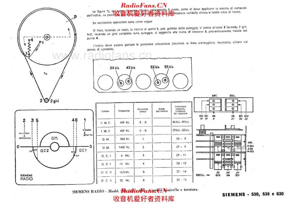 Siemens 530 538 630 alignment and tuning cord 电路原理图.pdf_第1页
