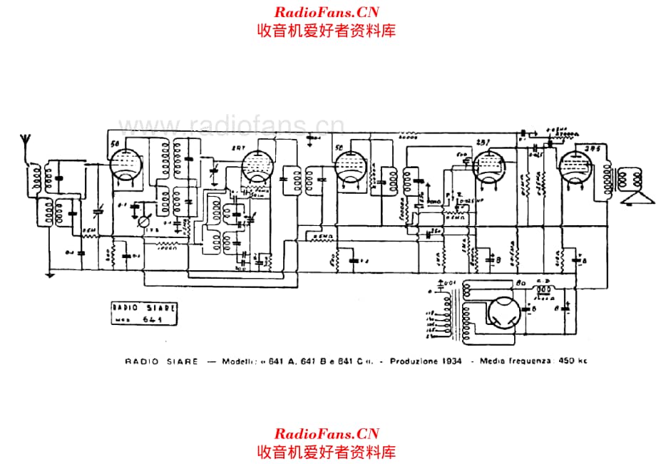 Siare 641A - 641B - 641C 电路原理图.pdf_第1页
