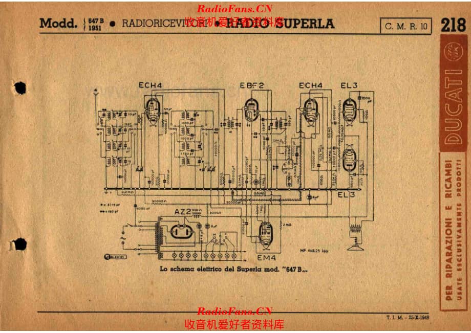 Radio Superla 647B 电路原理图.pdf_第1页