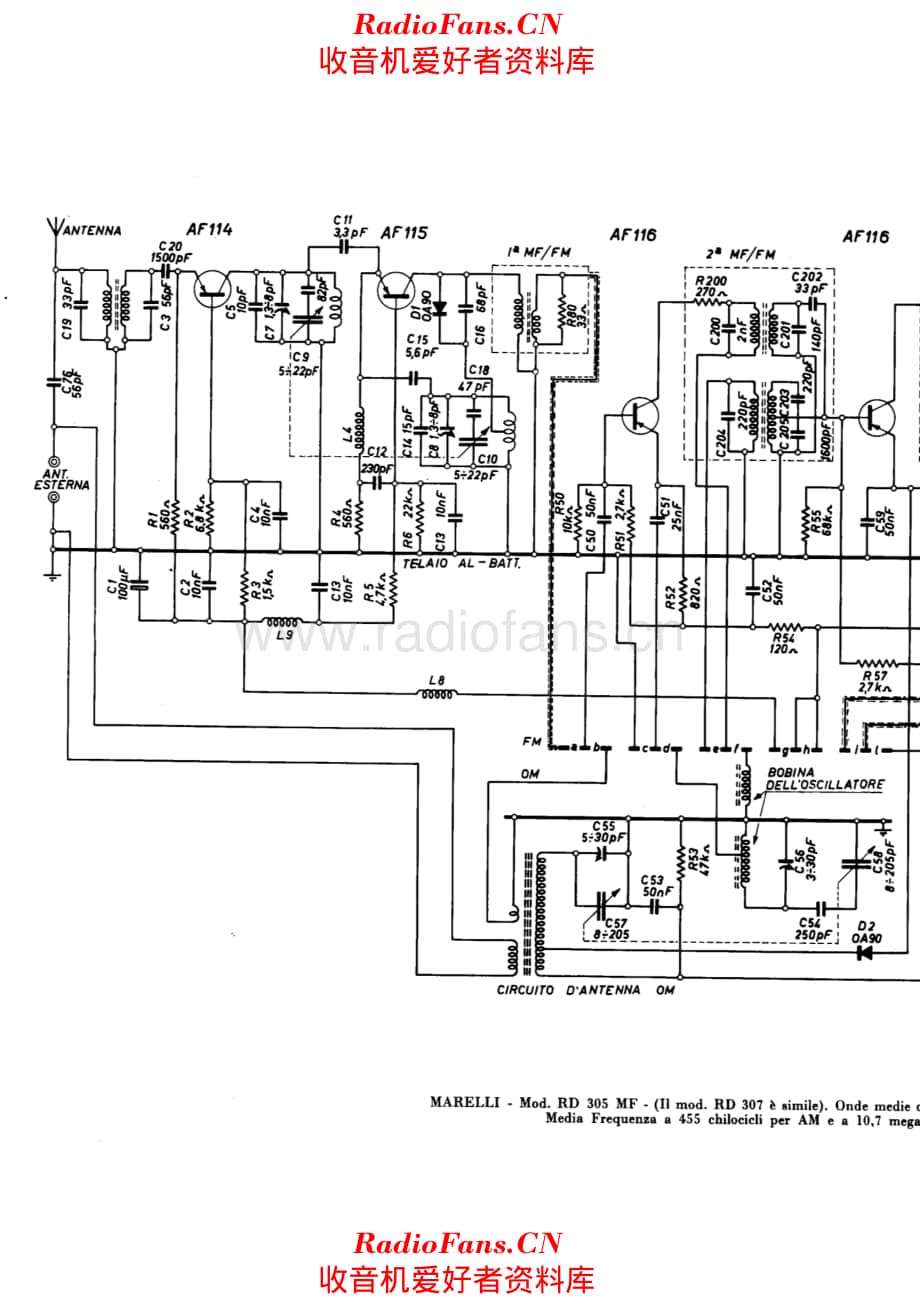 Radiomarelli RD305MF - I 电路原理图.pdf_第1页