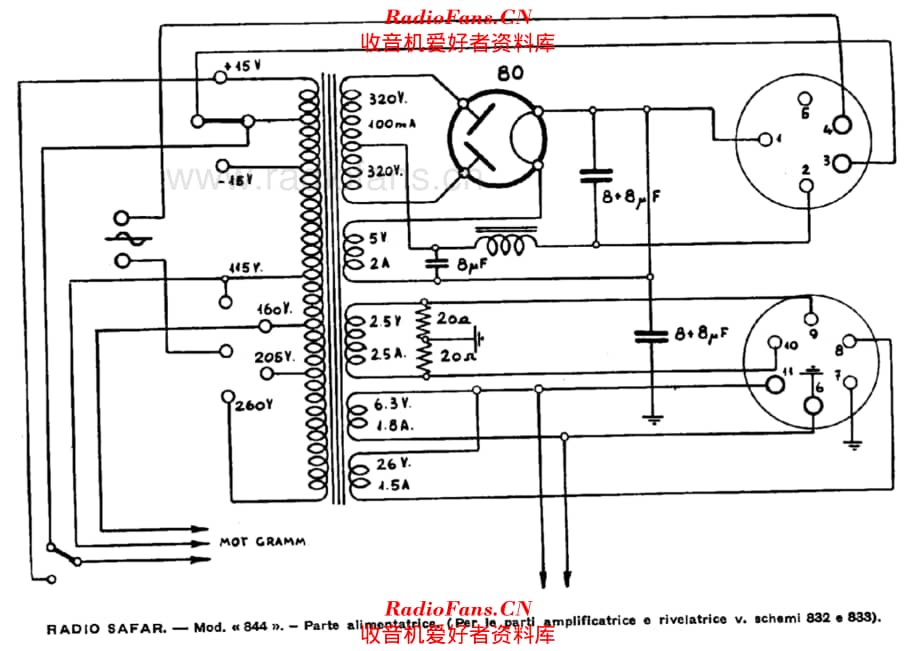 SAFAR 844 940 Power Supply unit 电路原理图.pdf_第1页