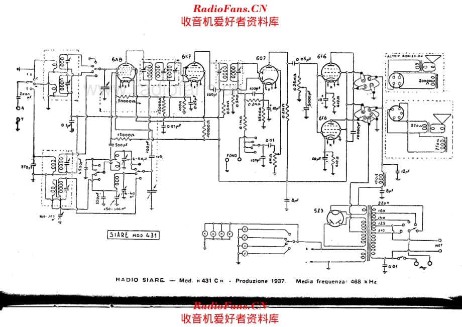 Siare Crosley S-431C 电路原理图.pdf_第1页