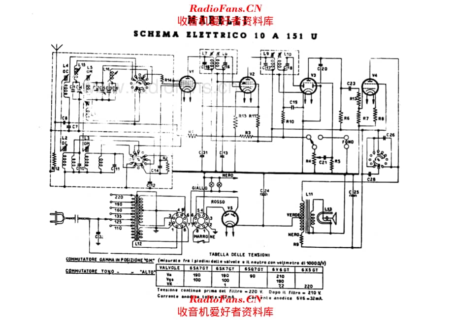 Radiomarelli 10A151U alternate 电路原理图.pdf_第1页
