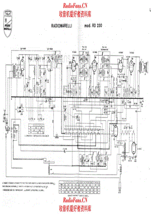 Radiomarelli RD230_3 电路原理图.pdf