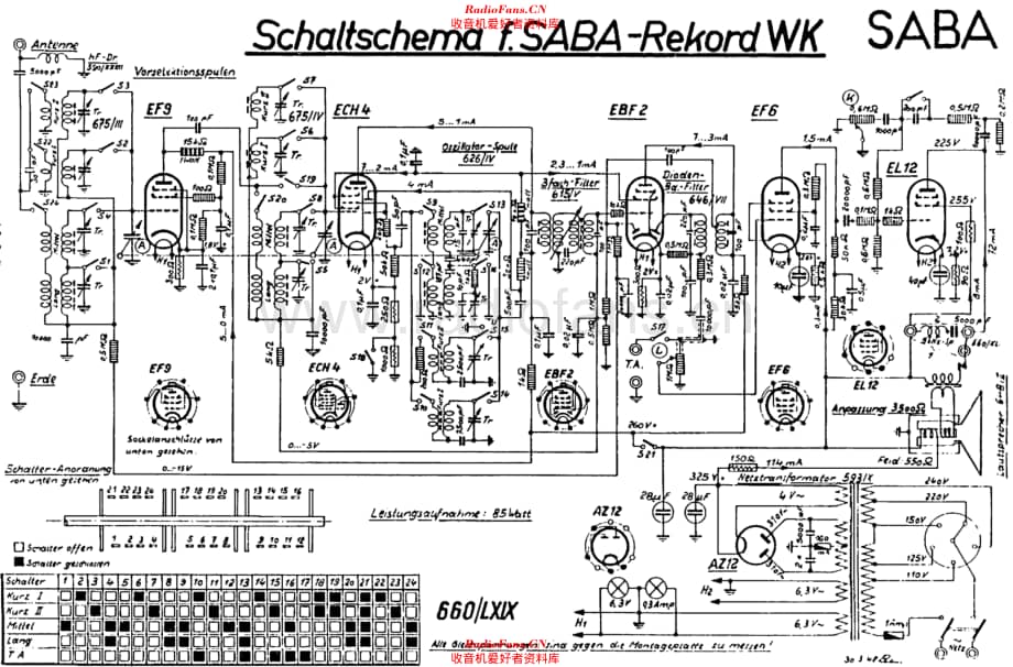 Saba Rekord WK 电路原理图.pdf_第1页