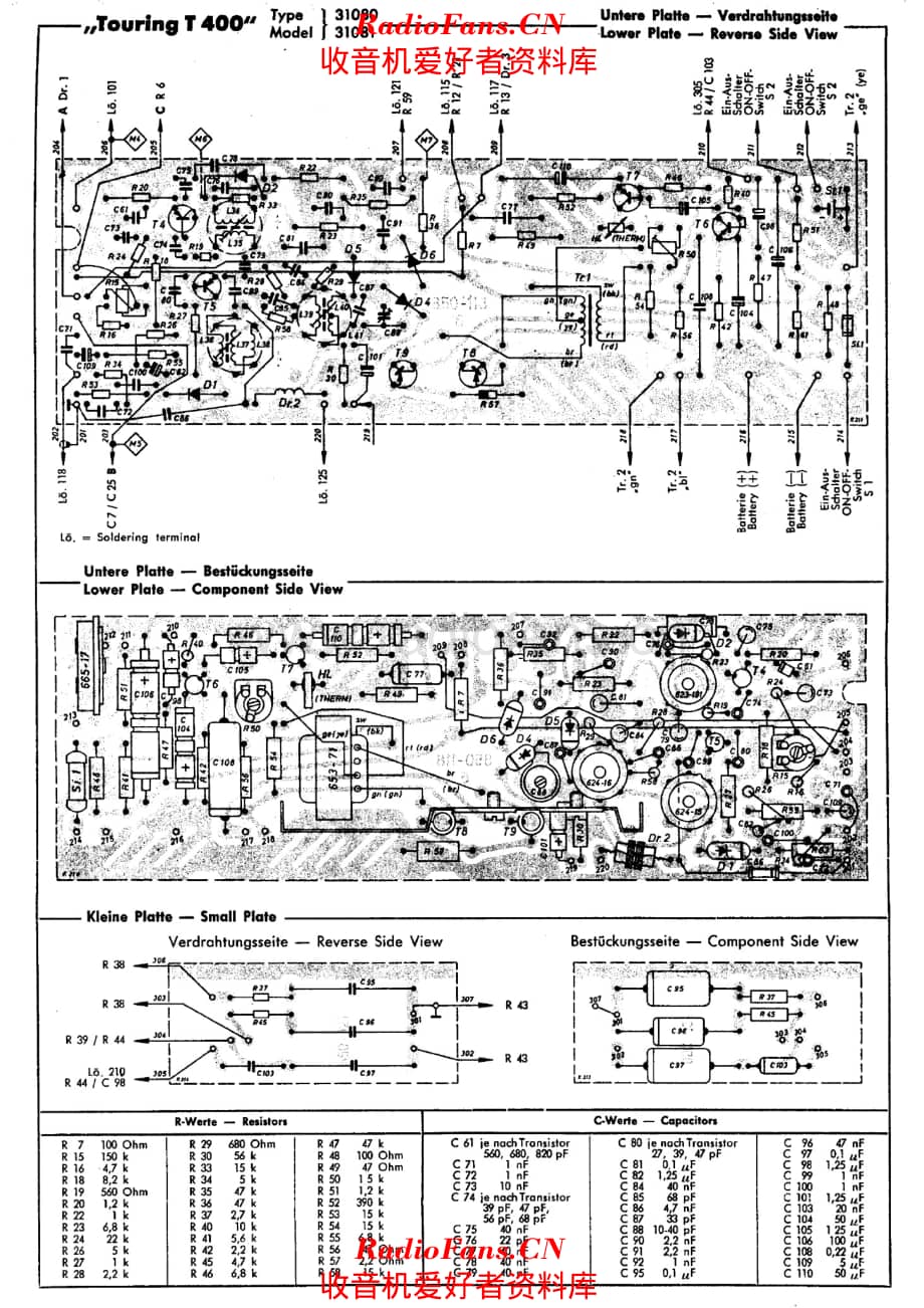 Schaub Lorenz Touring T400 Type 31080 PCB layout I 电路原理图.pdf_第1页