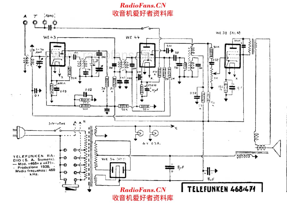 Siemens Telefunken 468 471 电路原理图.pdf_第1页