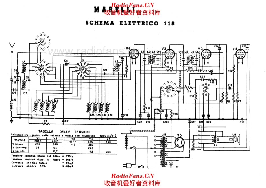 Radiomarelli 118 电路原理图.pdf_第1页