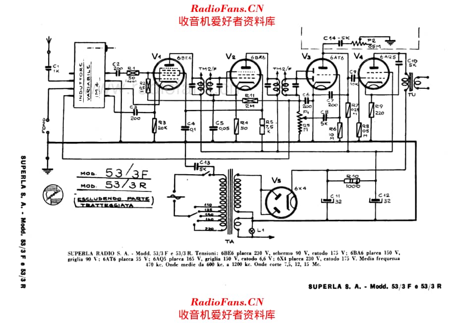 Radio Superla 53-3F 53-3R 电路原理图.pdf_第1页