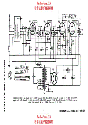 Radio Superla 53-3F 53-3R 电路原理图.pdf