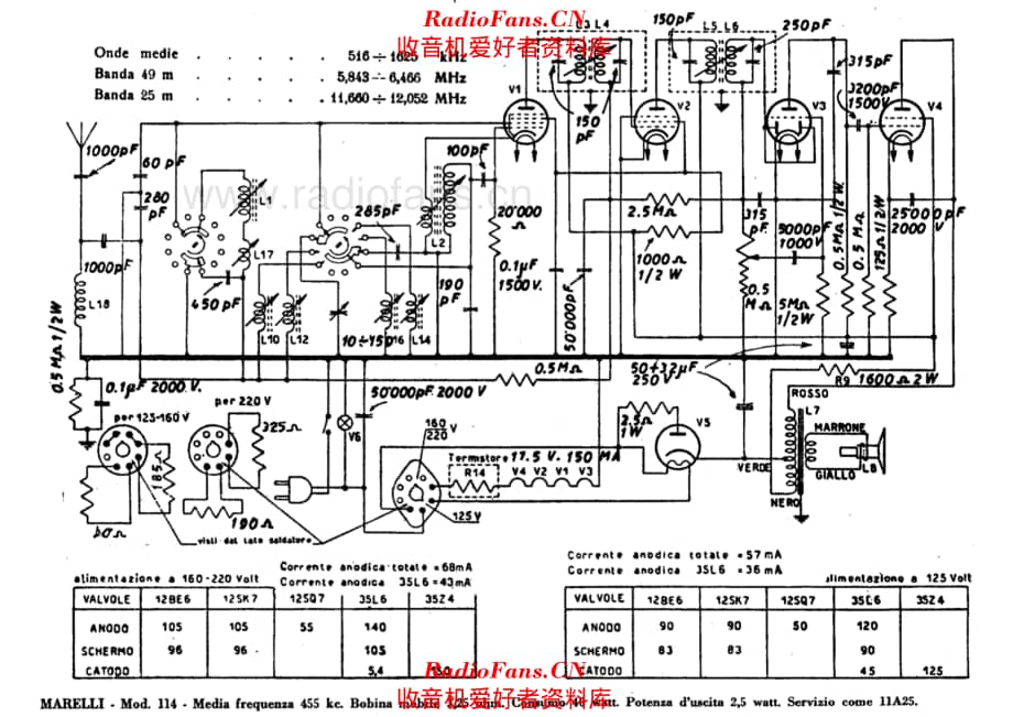 Radiomarelli 114 alternate 电路原理图.pdf_第1页