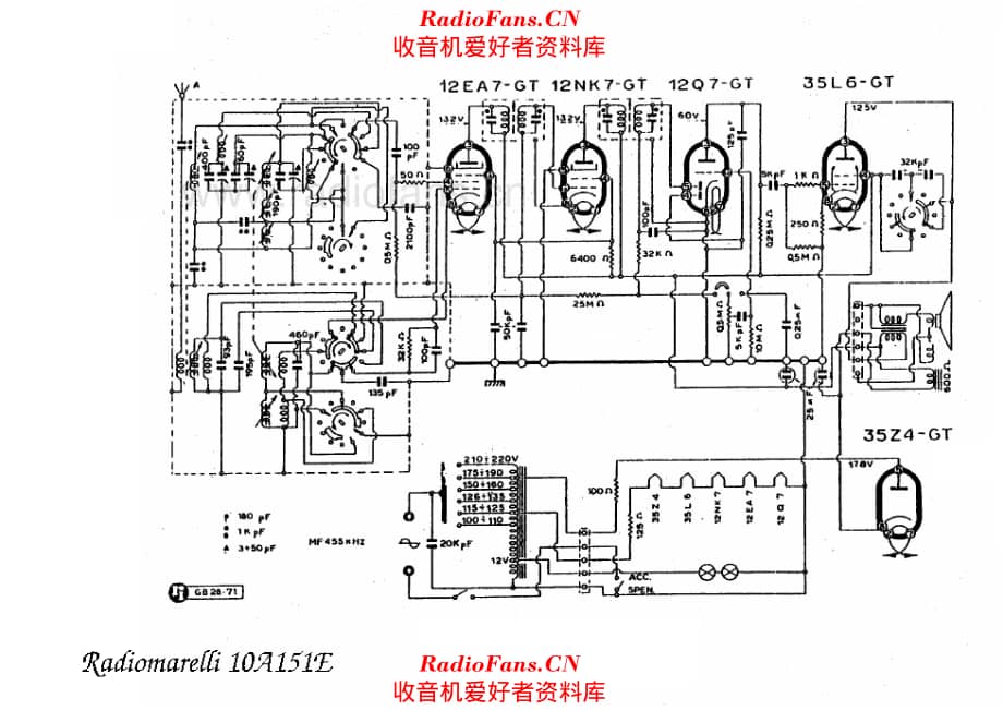 Radiomarelli 10A151E 电路原理图.pdf_第1页