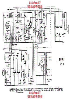 Radio Superla 550 1550 电路原理图.pdf