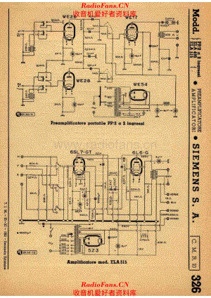 Siemens ELA515 Amplifier PP2 Preamplifier 电路原理图.pdf