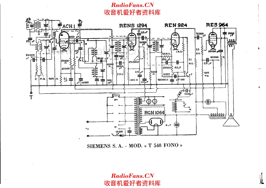 Siemens T 548 Fono 电路原理图.pdf_第1页