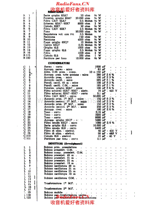 Radiomarelli RD119B components 电路原理图.pdf