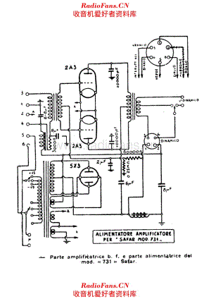 SAFAR 731 AF and power supply unit 电路原理图.pdf